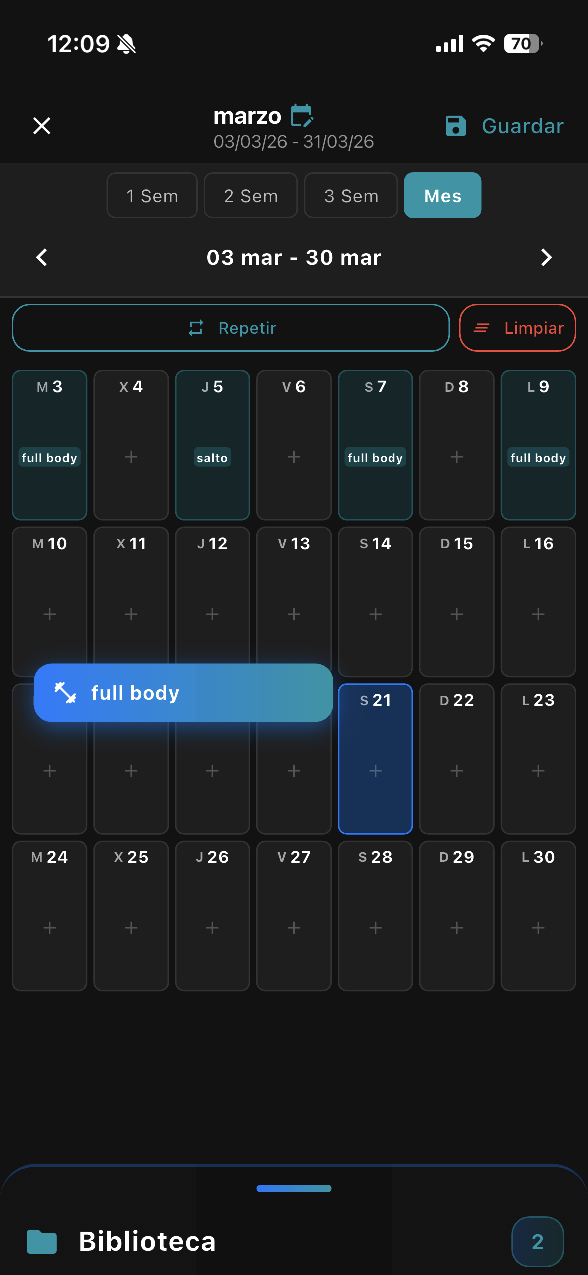 Editor de Programaciones